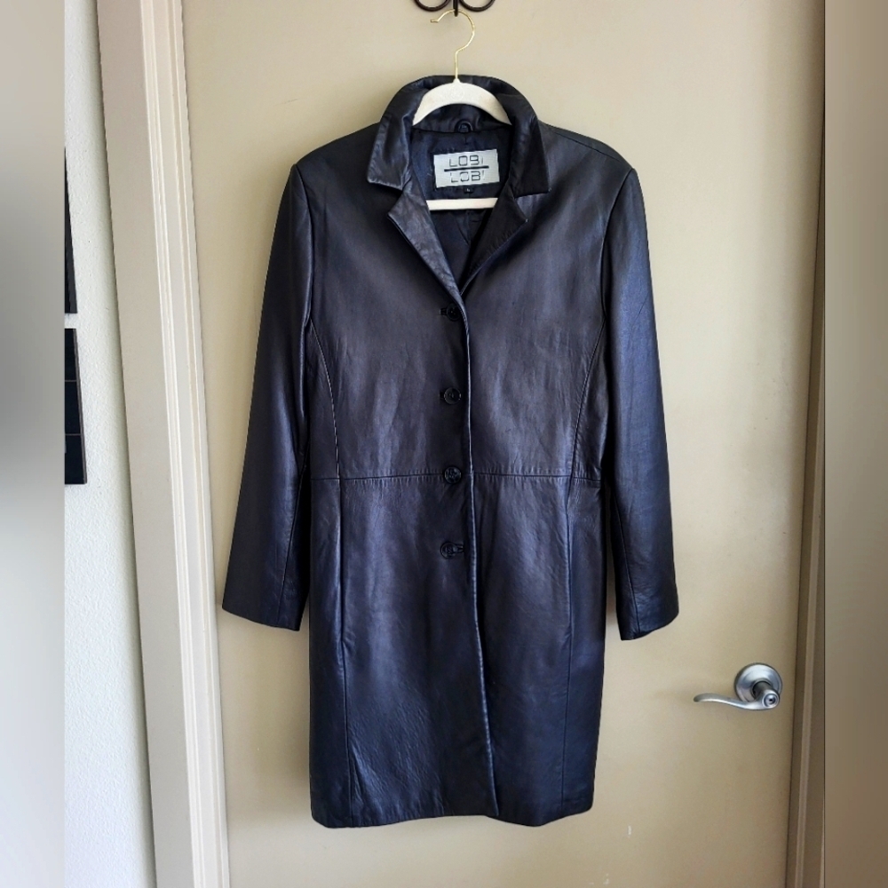 Vintage LOBI LOBI Genuine Leather Coat